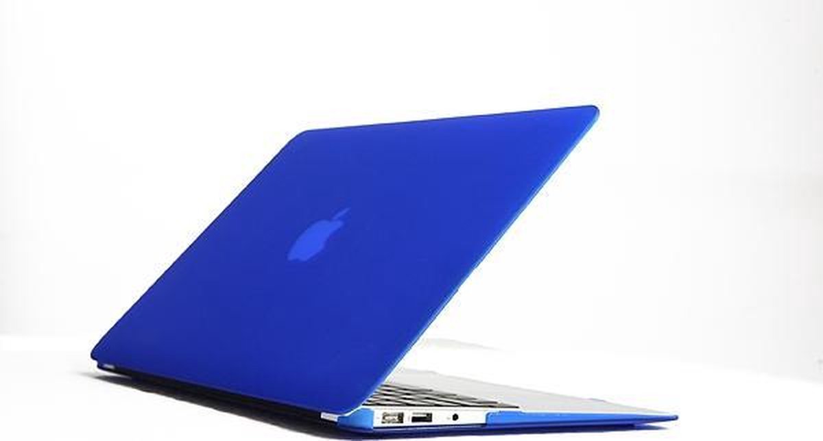Macbook Case voor Macbook Air 11 inch - Laptoptas - Matte Hard Case - Donker Blauw