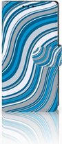 Sony Xperia XA1 Boekhoesje Design Waves Blue