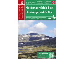 Hardangervidda Ost, Wander - Radkarte 1 : 50 000