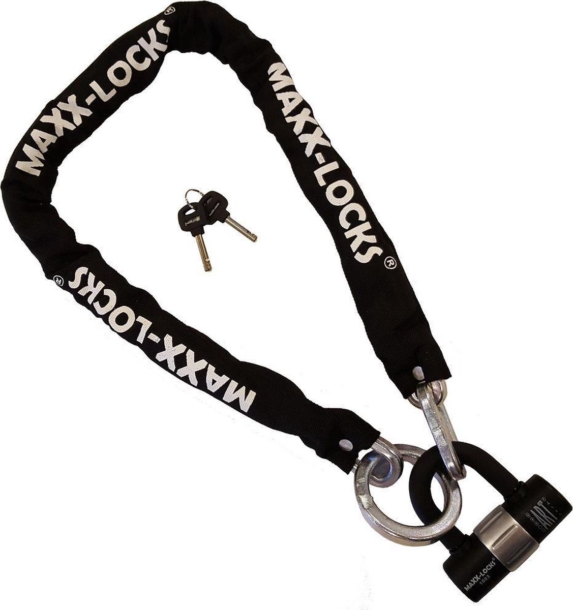 Maxx-Locks Naseby Art 3 Scooterslot / Brommerslot - Kettingslot + Loop - Gekeurd Slot voor Scooter en Brommer - Ketting met Gehard Stalen Schakels - 150 cm – foto 4