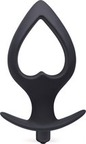Blackdoor Collection Buttplug Vibrator – Anker Buttplug – Harten Vorm Large – 14.9 cm – Zwart