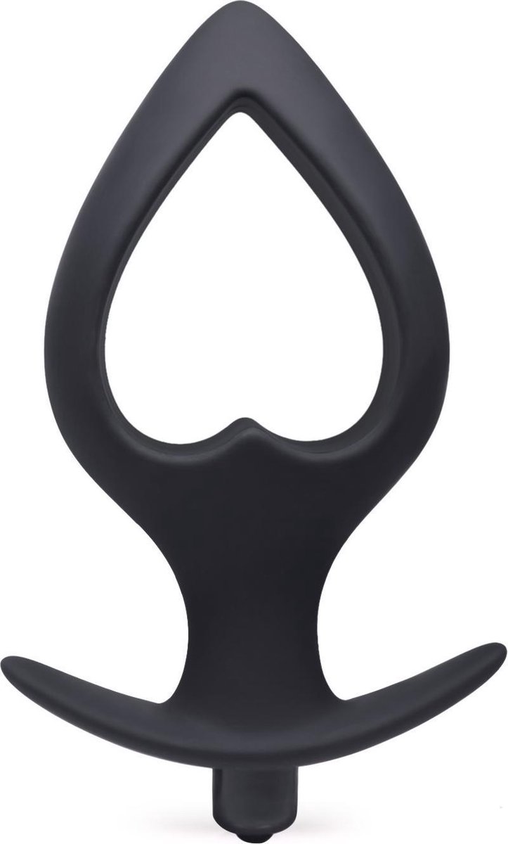 Goedkoopste Blackdoor Collection Buttplug Vibrator – Anker Buttplug – Harten Vorm Large – 14.9 cm – Zwart