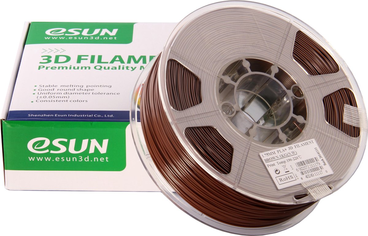 eSun PLA+ 1kg Brown - 1.75mm - 3D printer filament