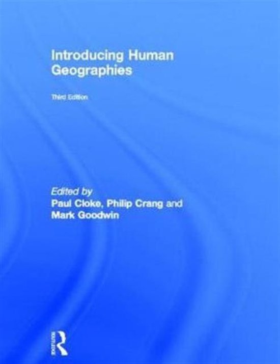 Introducing Human Geographies