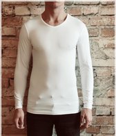 DICE Longsleeve V-hals shirt wit maat L