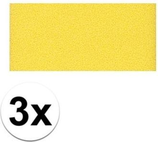 3x Vellen crepla knutsel foam rubber geel 20 x 30 cm - Hobbymateriaal -  Knutselmateriaal | bol.com