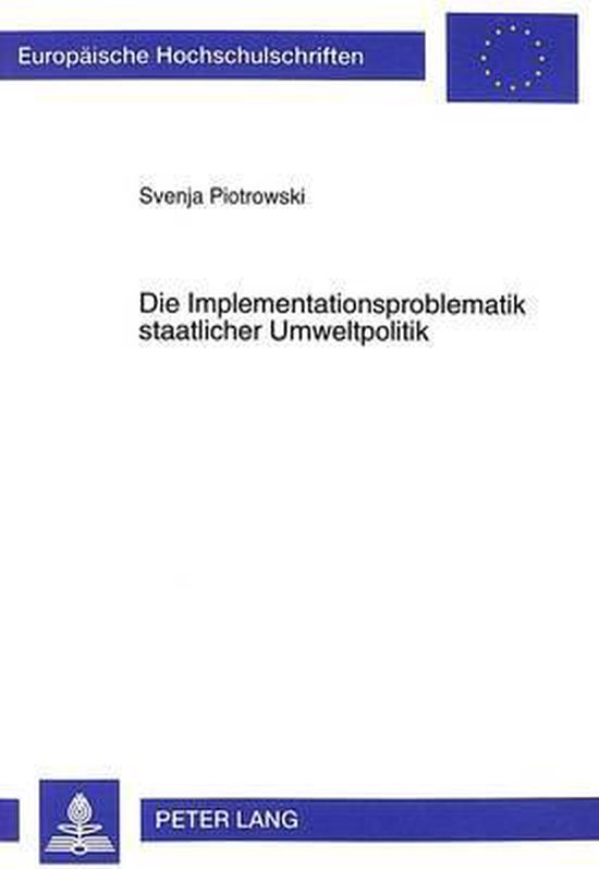 Die Implementationsproblematik staatlicher Umweltpolitik - cover