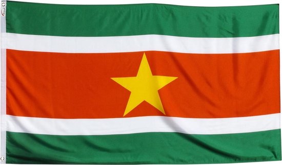 Trasal - vlag Suriname surinaamse vlag 150x90cm | bol.com