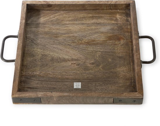Uitgaand distillatie Allemaal Riviera Maison - Rossford Tray Square - 35x35 - Dienblad - Hout | bol.com