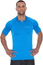 Brubeck Prestige Seamless Sport Poloshirt Golf / Tennis-Blauw-M