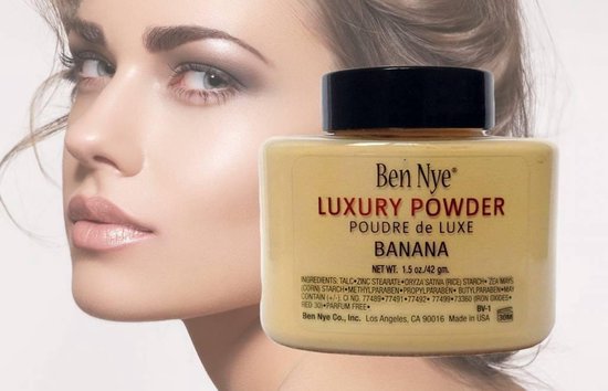 Banana powder - make up - egale huid - - Ben NYE poeder - DisQounts