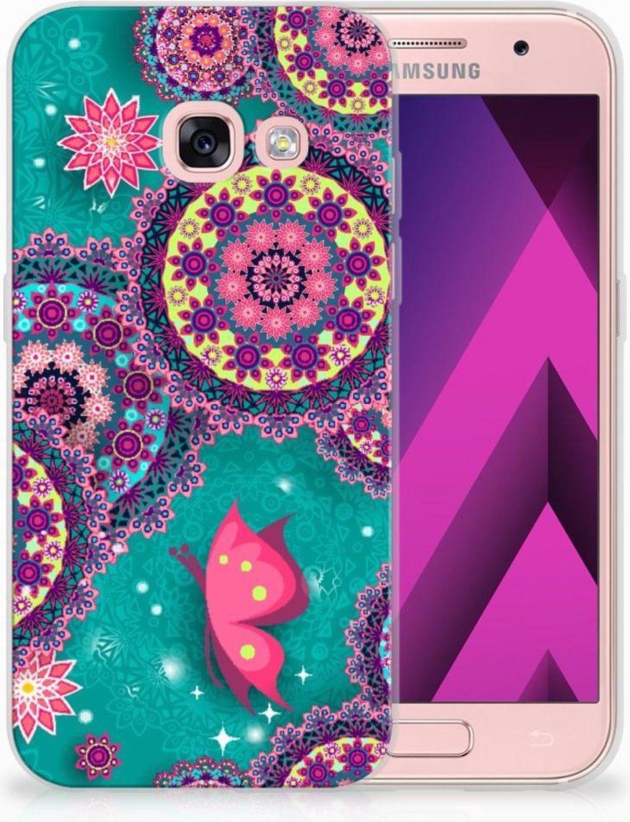 Samsung Galaxy A3 2017 Hoesje maken Cirkels en Vlinders