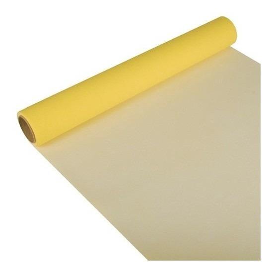 Omzet in verlegenheid gebracht Vertrek Tafelloper geel 300 x 40 cm papier | bol.com