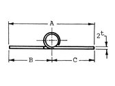 Talamex Scharnieren hoogglans rvs 54,5X38,5X2mm