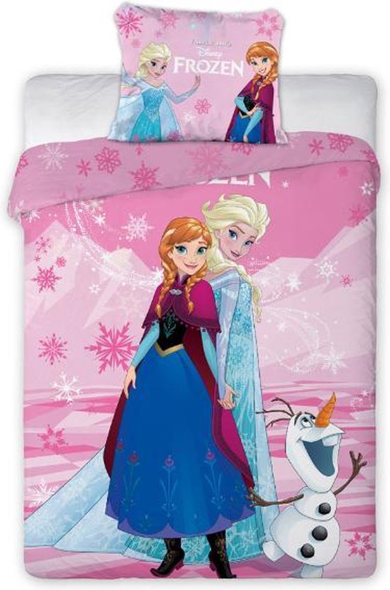 Oneerlijkheid Aanvulling diefstal Disney Frozen - Dekbedovertrek - 140 x 200 cm - Roze | bol.com