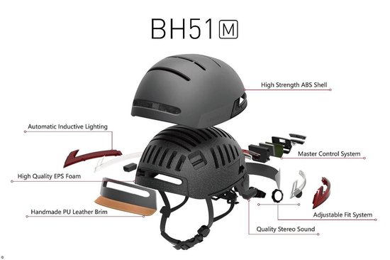 livall bh51t urban bluetooth enabled smart helmet
