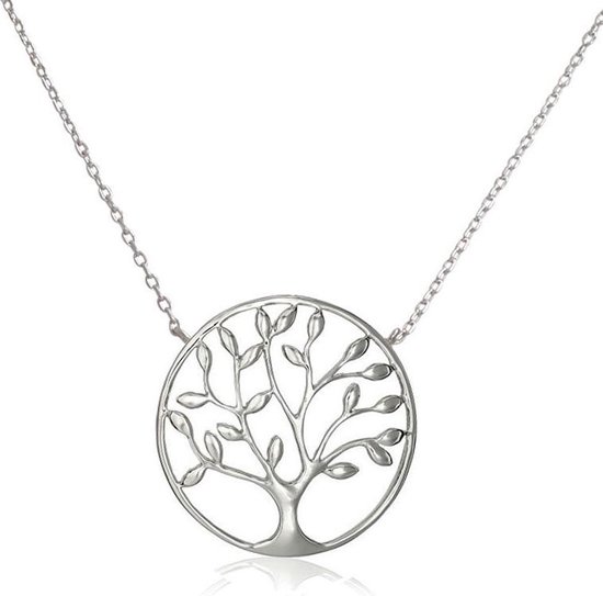 Fate Jewellery Ketting FJ458 - Tree Of Life - 925 Zilver - Levensboom -  45cm + 5cm | bol.com
