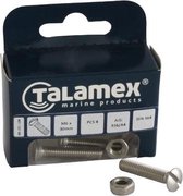 Talamex RVS Bout lenskop met zaagsnede DIN 964