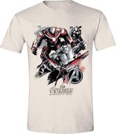 Avengers: Infinity War - Characters Attack Mannen T-Shirt - Wit - L