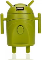 Android-stijl multifunctionele reisstekker-adapter Groen