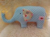 Knuffeldier / Kussen Polka dot Licht blauwe Olifant