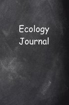 Ecology Journal Chalkboard Design Lined Journal Pages