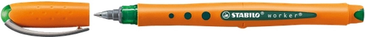 ROLLERPEN STABILO WORKER GROEN MEDIUM 0.5MM