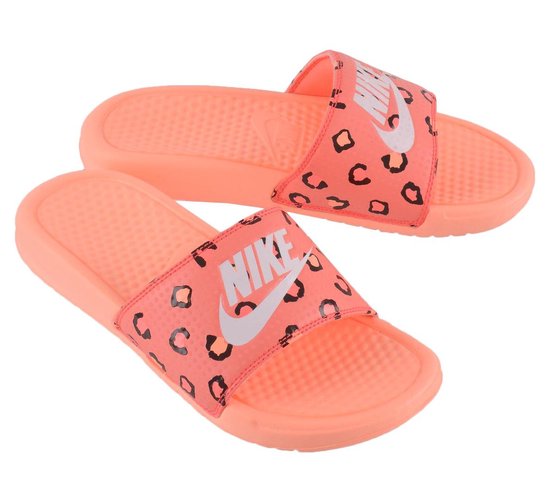 Nike Benassi JDI - Slippers Vrouwen - Maat 38 Oranje/ Roze |