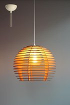 Lion Design - Model Zeta - Hanglamp - Ø40 - Hout - Wit snoer