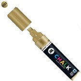 Molotow 4-8mm Gouden Krijt Marker - Geschikt voor tijdelijke markeringen op alle gladde oppervlaktes
