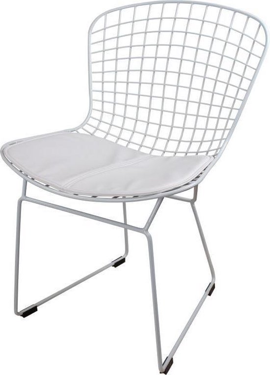 Modernisering circulatie seinpaal DS4U draadstoel - metalen stoel - wit | bol.com