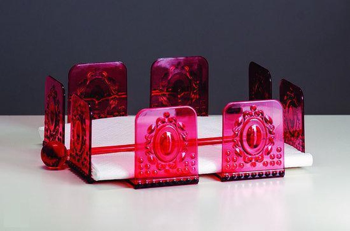 Baci Milano Baroque & Rock - Acrylaat - Servethouder - Rood