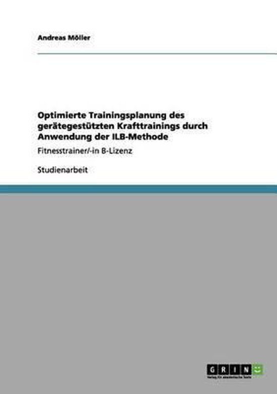 Optimierte Trainingsplanung des gerategestutzten Krafttraini ... - cover