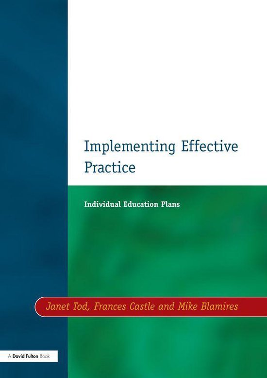 Individual Education Plans Implementing Effective Practice - cover