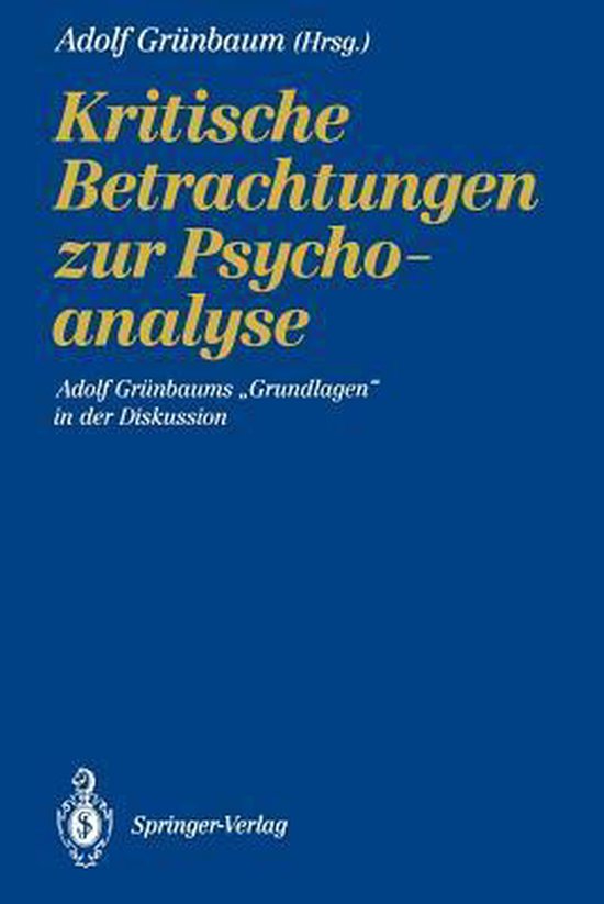 Kritische Betrachtungen zur Psychoanalyse - cover