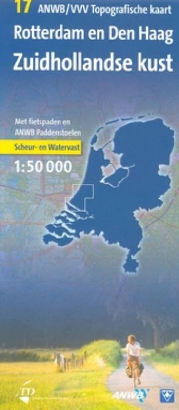 9789018021214 - Zuid-Hollandse Kust Topografische Kaart