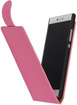 Classic Flip Hoes voor HTC Desire 816 Roze