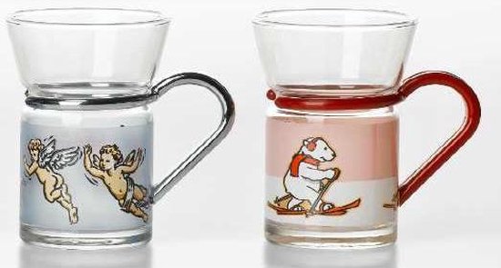 Theeglas X-mas 6 stuks