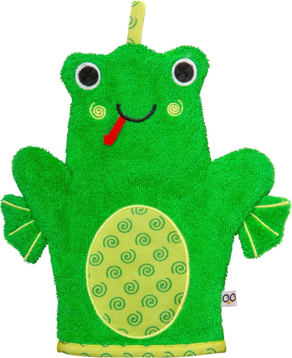 Zoocchini washandje Flippy the Frog Kikker groen