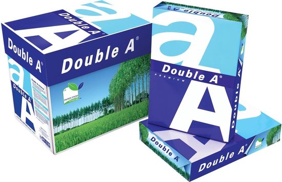 8x Double A Premium printpapier A4, 80gr, pak a 500 vel | bol.com
