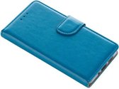 Combi Set Book Case Turquoise en 2x Tempered Glass transparant voor Apple iPhone 6 Plus / 6S Plus