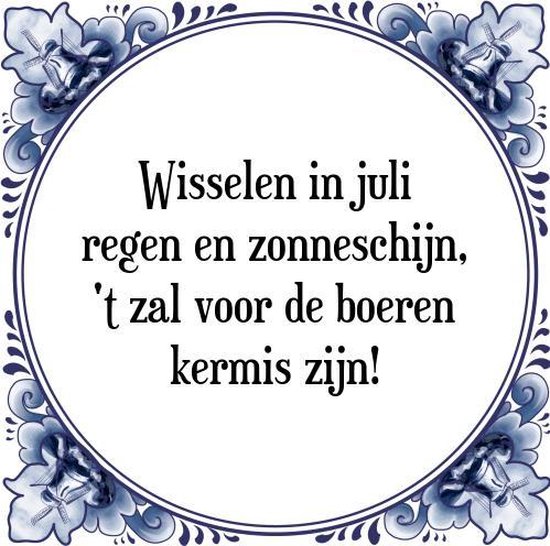 weerspreuken juli