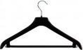 Kerklau Kunststof kledinghanger set van 15 stuks - 44 cm breed - Zwart