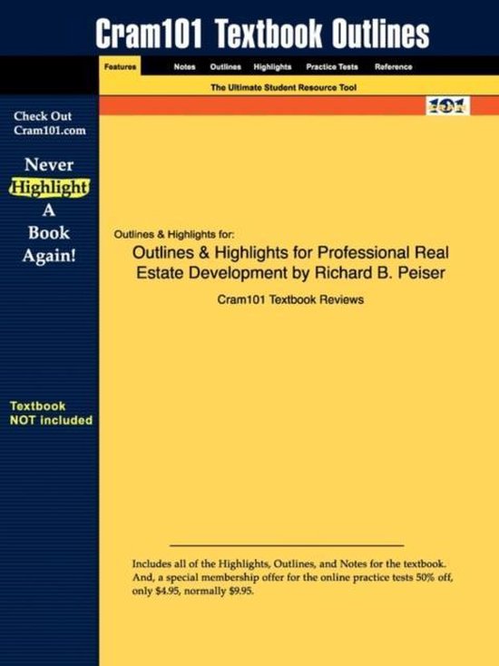 Studyguide for Professional Real Estate Development 9781428895942