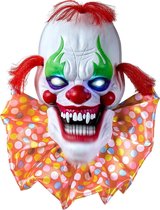 Clown kop decoratie met licht en geluid - Feestdecoratievoorwerp - One size