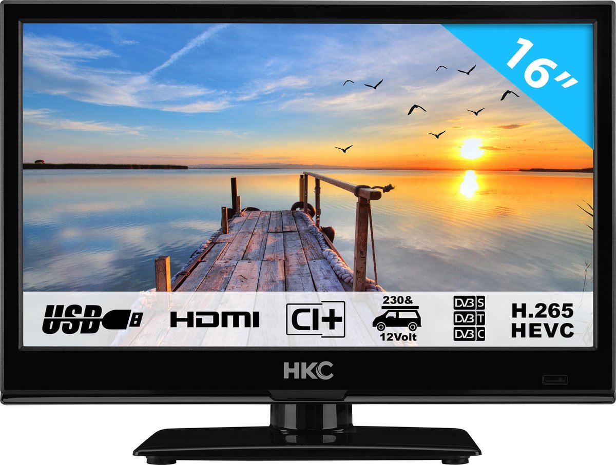 Vouwen Armoedig Verbinding HKC 16M4 - HD LED-tv van 39,6 cm (16 inch) (Triple Tuner, CI +, mediaspeler  USB 2.0,... | bol.com