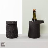 Wijnkoeler - wijnfles - Puik art - zwart