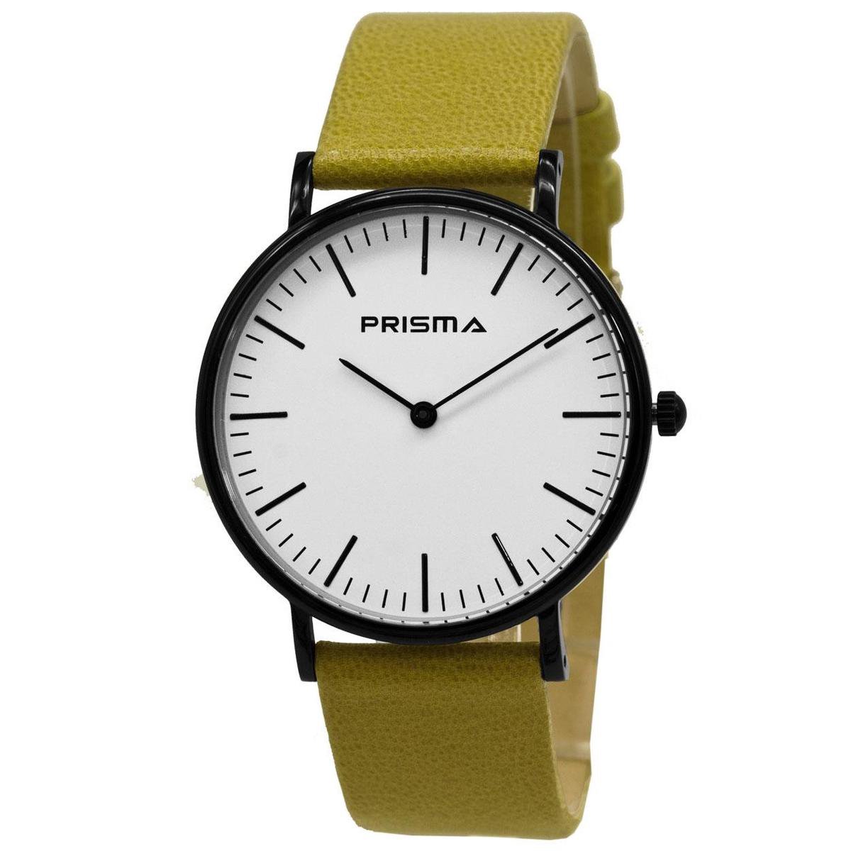 Prisma Herenhorloge P.1622.860G Lederen band Edelstaal