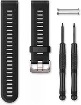 Garmin QuickFit Forerunner Siliconen Horlogebandje - Polsbandje - Wearable bandje - met Montageset - Zwart