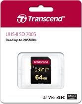 Transcend TS64GSDC700S flashgeheugen 64 GB SDXC Klasse 10 MLC